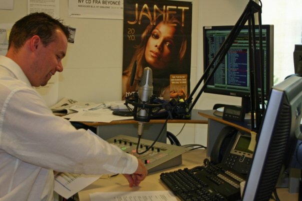 John G. i studiet p� Baneg�rdspladsen